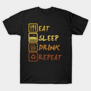 Eat Sleep Drink Repeat T-Shirt